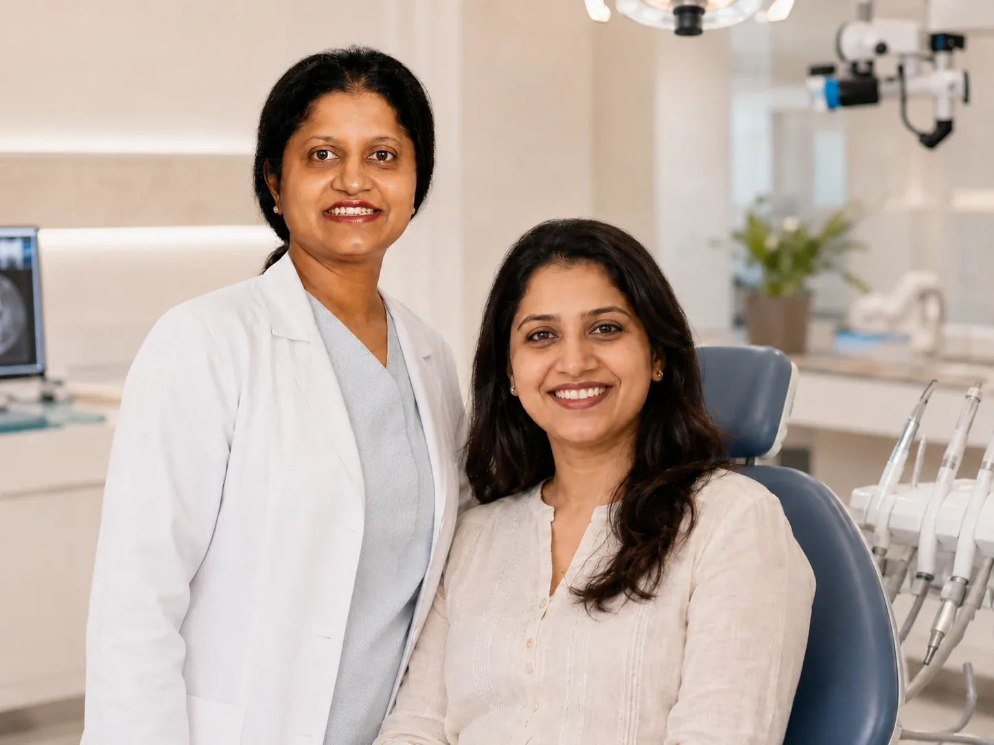 Prof. Dr. Snigdha Gowd treating a patient